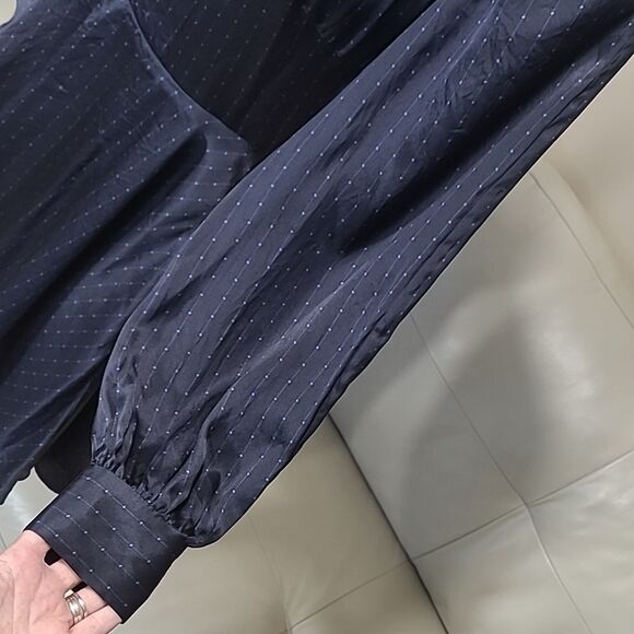 🚩Nwot Club Monaco Silk Mini Dress Balloon Sleeves. - Picture 3 of 9